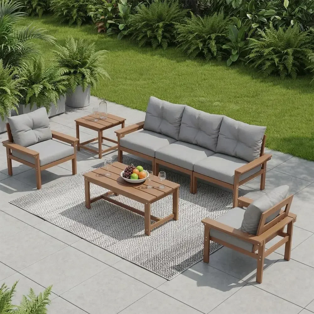 Outdoor Furniture Hdpe - All-Weather HDPE Patio Furniture Set: 4-Piece