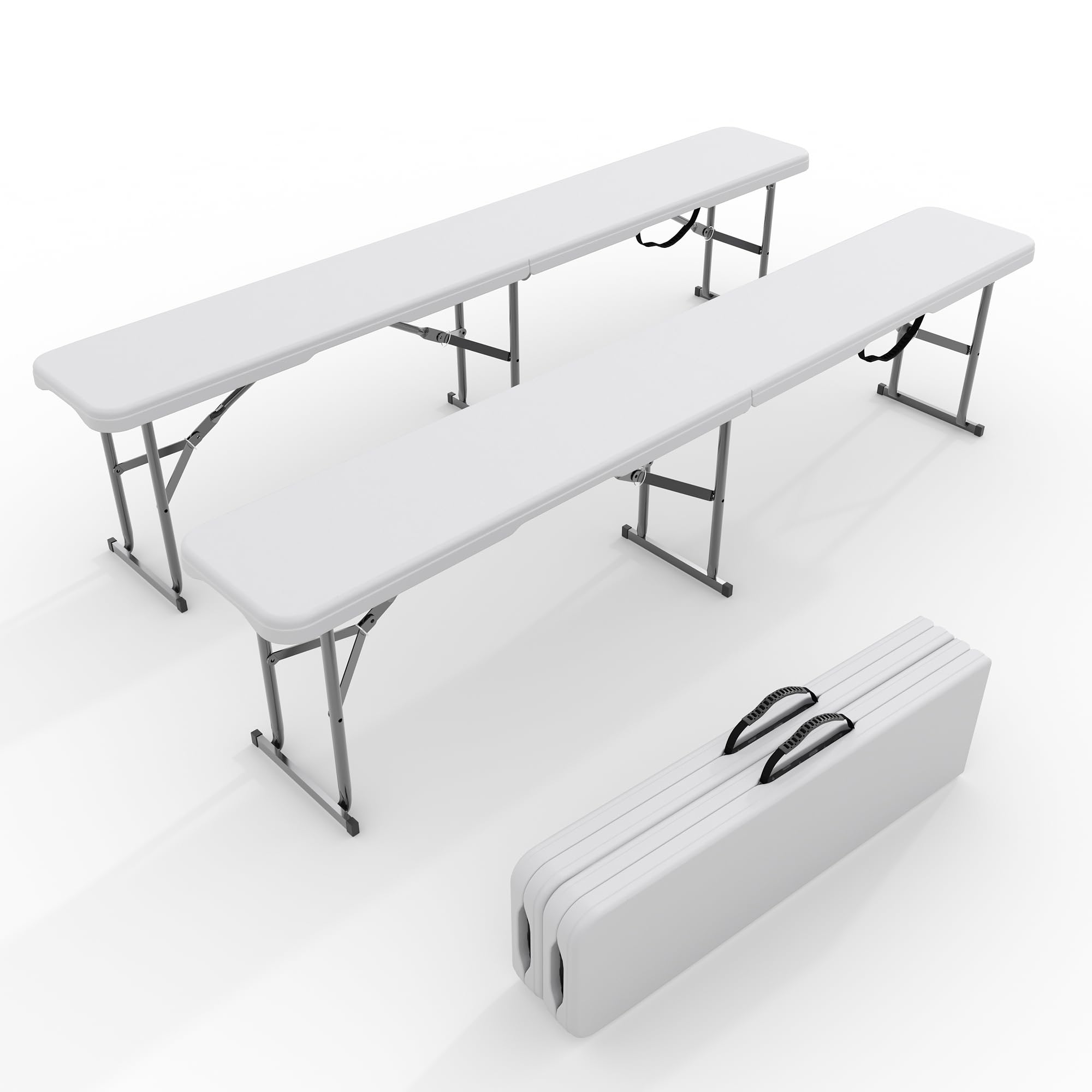 Outdoor Furniture Diy - 2-Pack 6ft Folding Outdoor Bench -