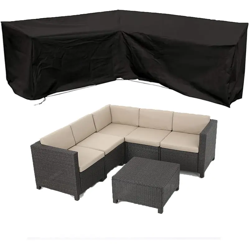 Outdoor Furniture Near Me - Anti-UV L-shaped Outdoor Sofa Cover Waterproof