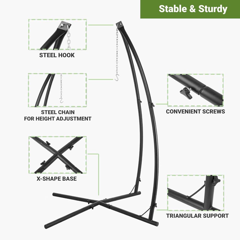 Hammock Swing Stand, Hanging C - đánh giá và giá Outdoor Furniture Rh