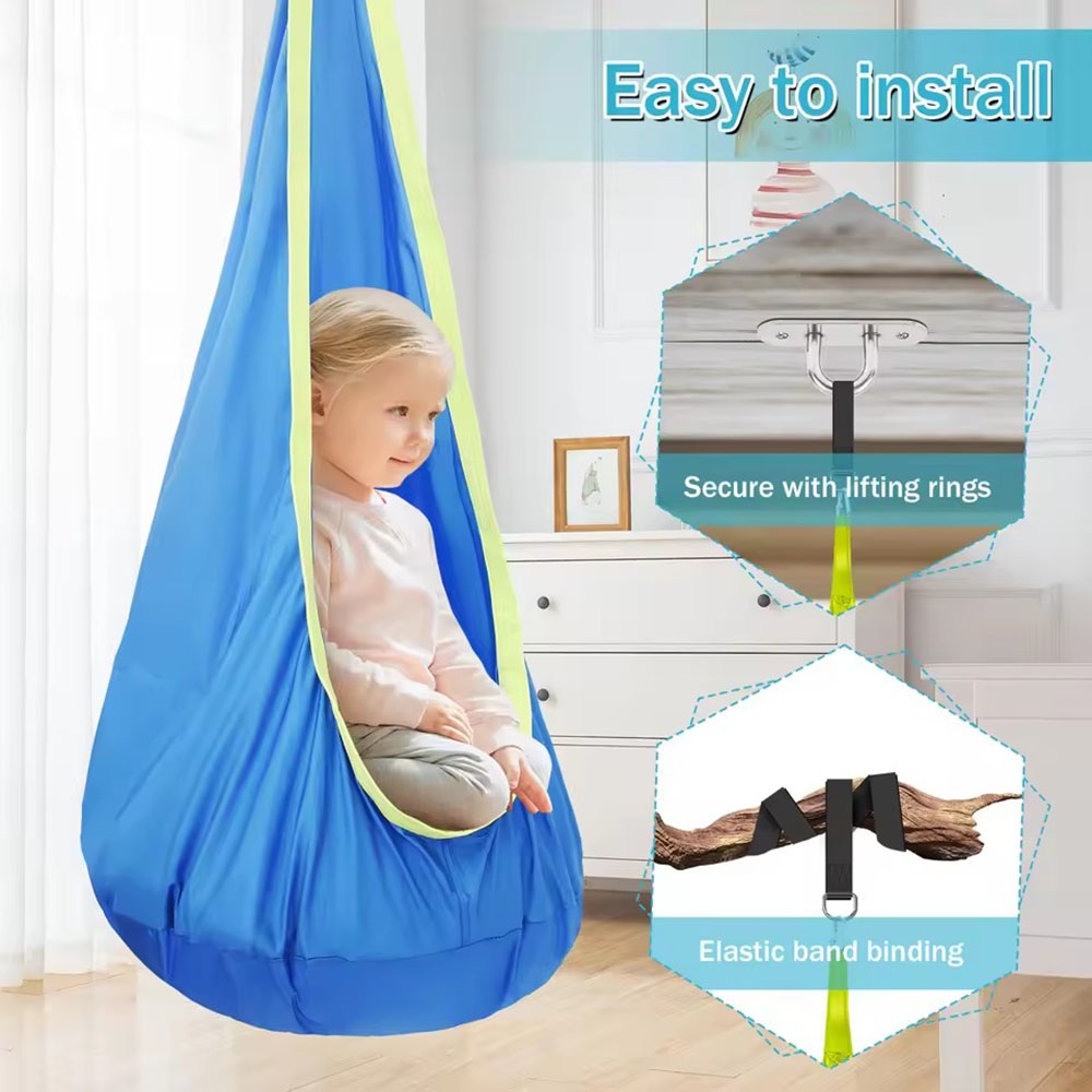 Kids Pod Swing Seat Nylon Hang - đánh giá và giá Outdoor Furniture Rh