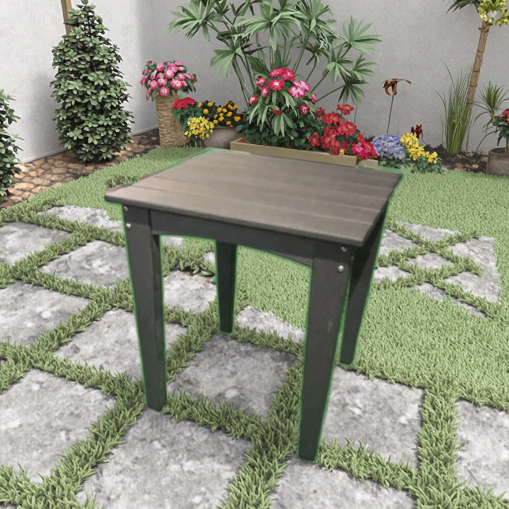 Modern HDPE End Tables Square  - đánh giá và giá Outdoor Furniture Hdpe