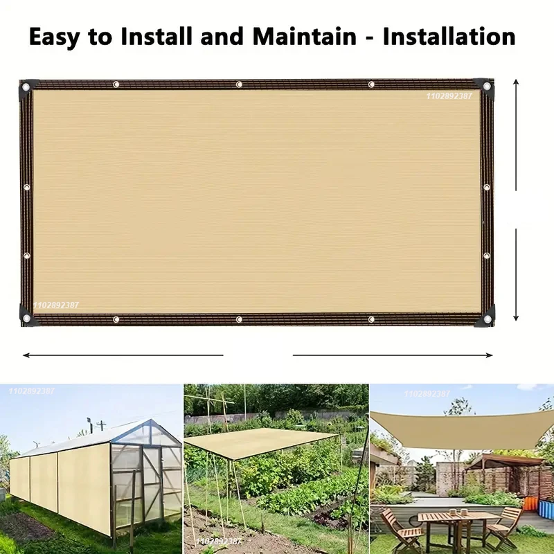 4x5m Beige Shading Net, UV Pro - đánh giá và giá Outdoor Furniture Hdpe