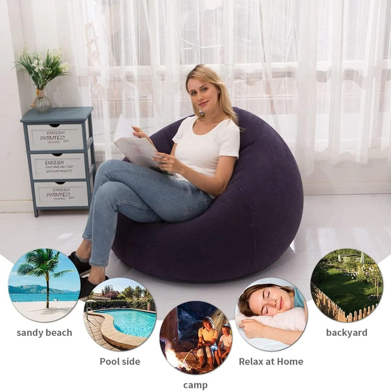 Large Lazy Inflatable Sofa Cha - đánh giá và giá Outdoor Furniture Near Me