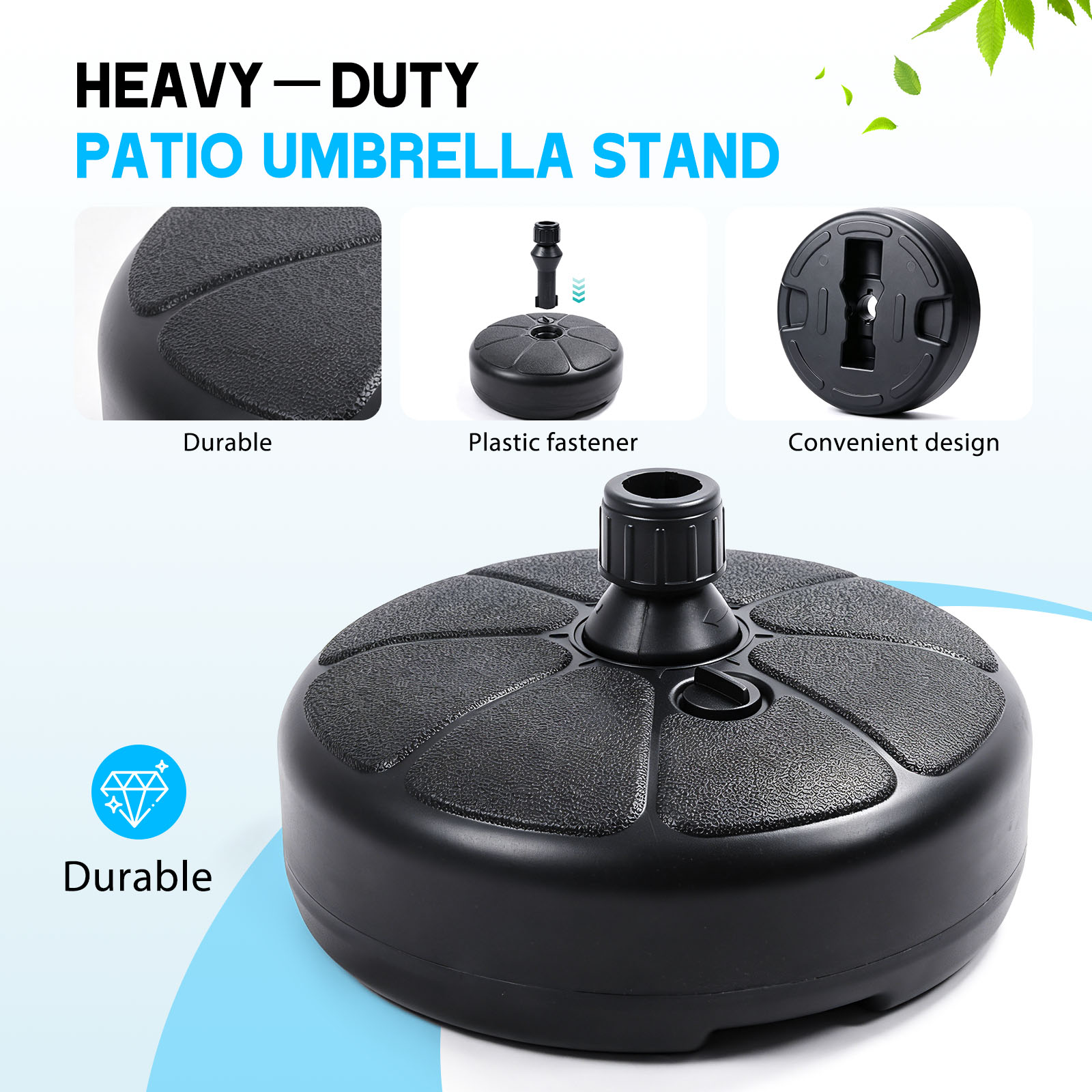 26lbs Fillable Water Sand Umbr - đánh giá và giá Outdoor Furniture Sunbrella