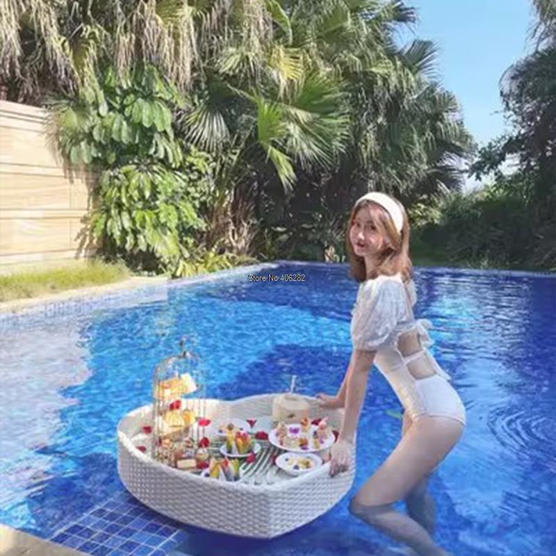 Swimming Pool Floating Rattan  - đánh giá và giá Outdoor Furniture In Bali