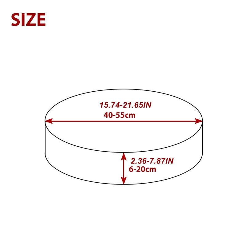 1PC Round Seat Cushion Cover E - đánh giá và giá Outdoor Furniture No Cushions