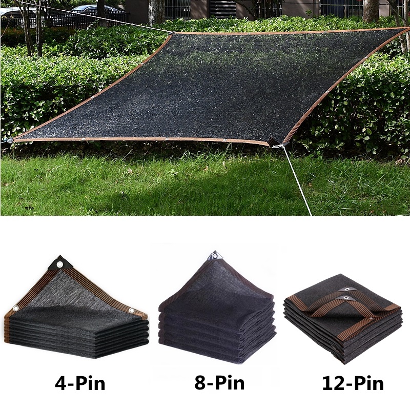 4/8/12PIN Black Sunshade Net S - đánh giá và giá Outdoor Furniture Hdpe