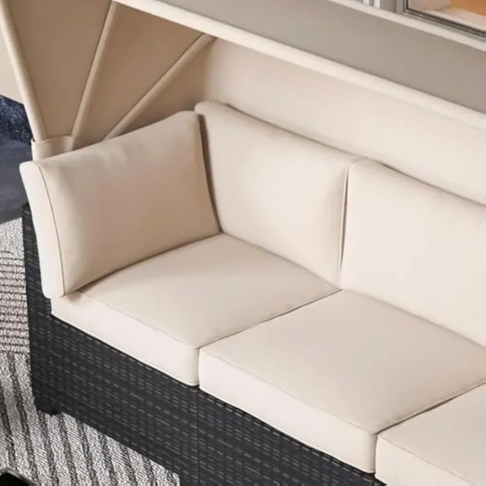 6pcs Outdoor Rattan Wicker Fur - đánh giá và giá Outdoor Furniture No Cushions