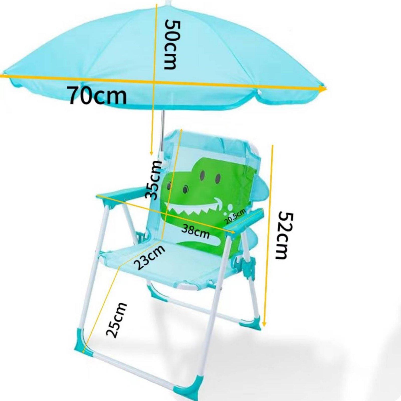 Kids Beach Chair with Umbrella - đánh giá và giá Outdoor Furniture Sunbrella