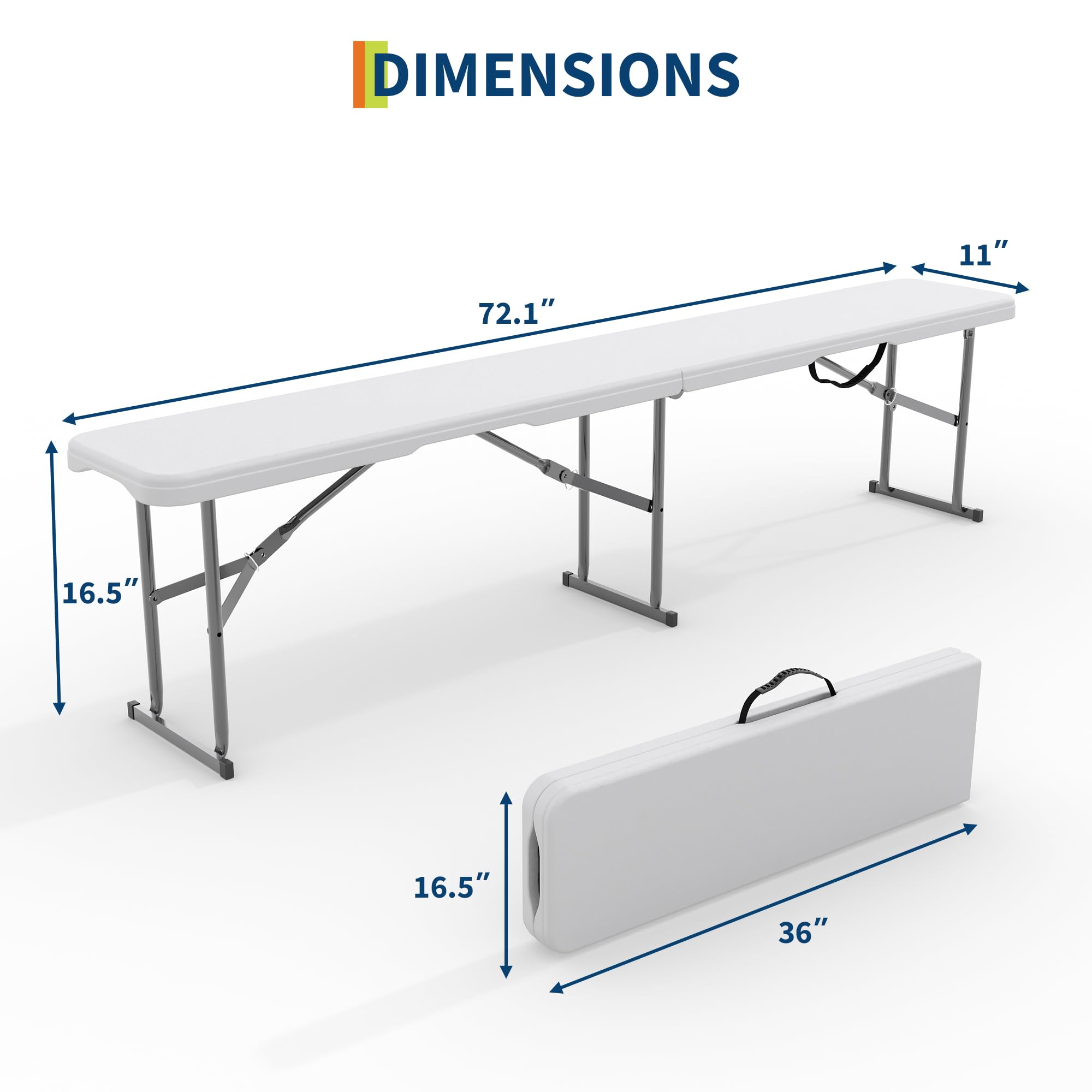 2-Pack 6ft Folding Outdoor Ben - đánh giá và giá Outdoor Furniture Diy