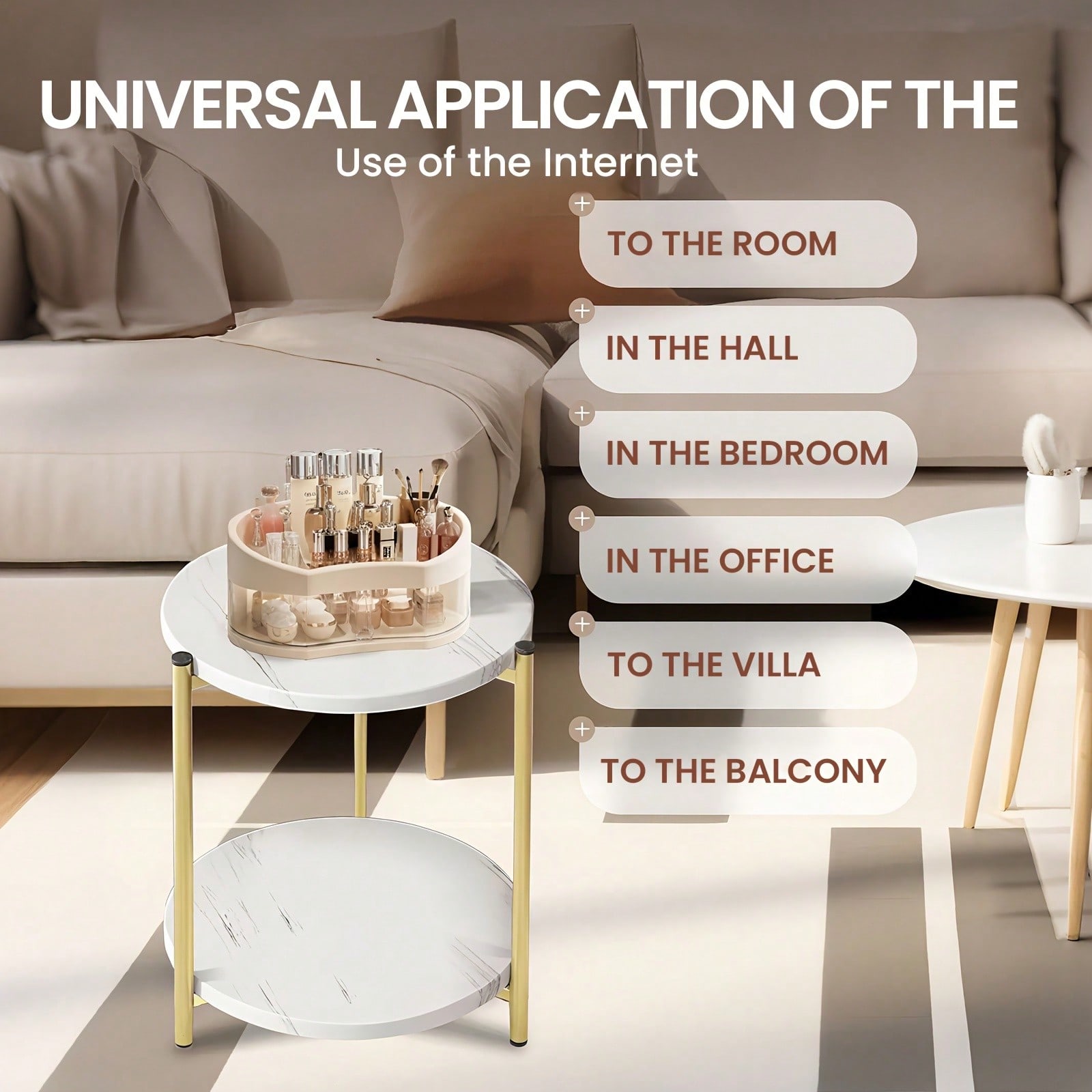 Double-Tier Round Side Table,  - đánh giá và giá Outdoor Furniture Near Me