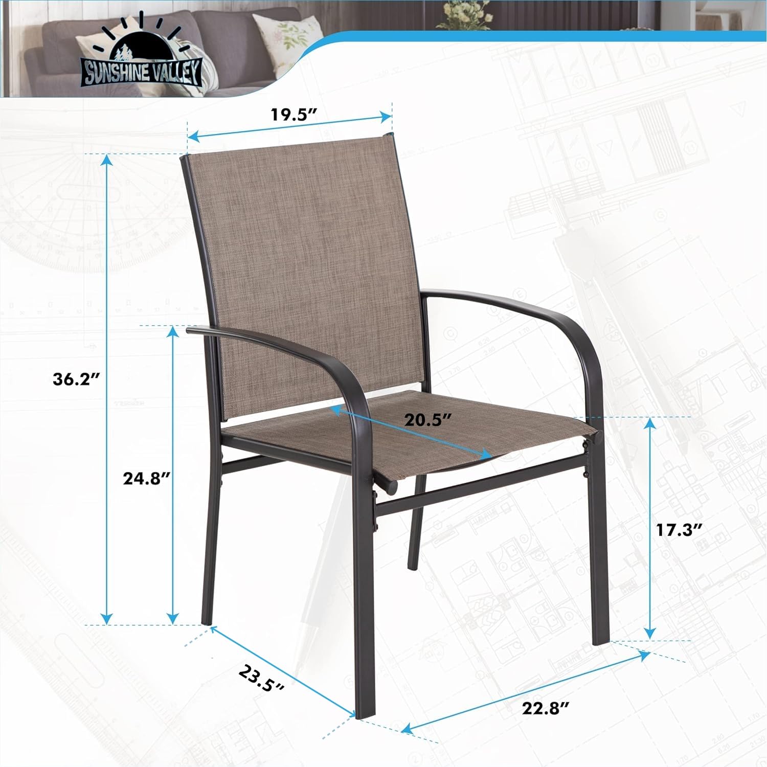 o*-Patio Dining Chairs Set of  - đánh giá và giá Outdoor Furniture Ofo