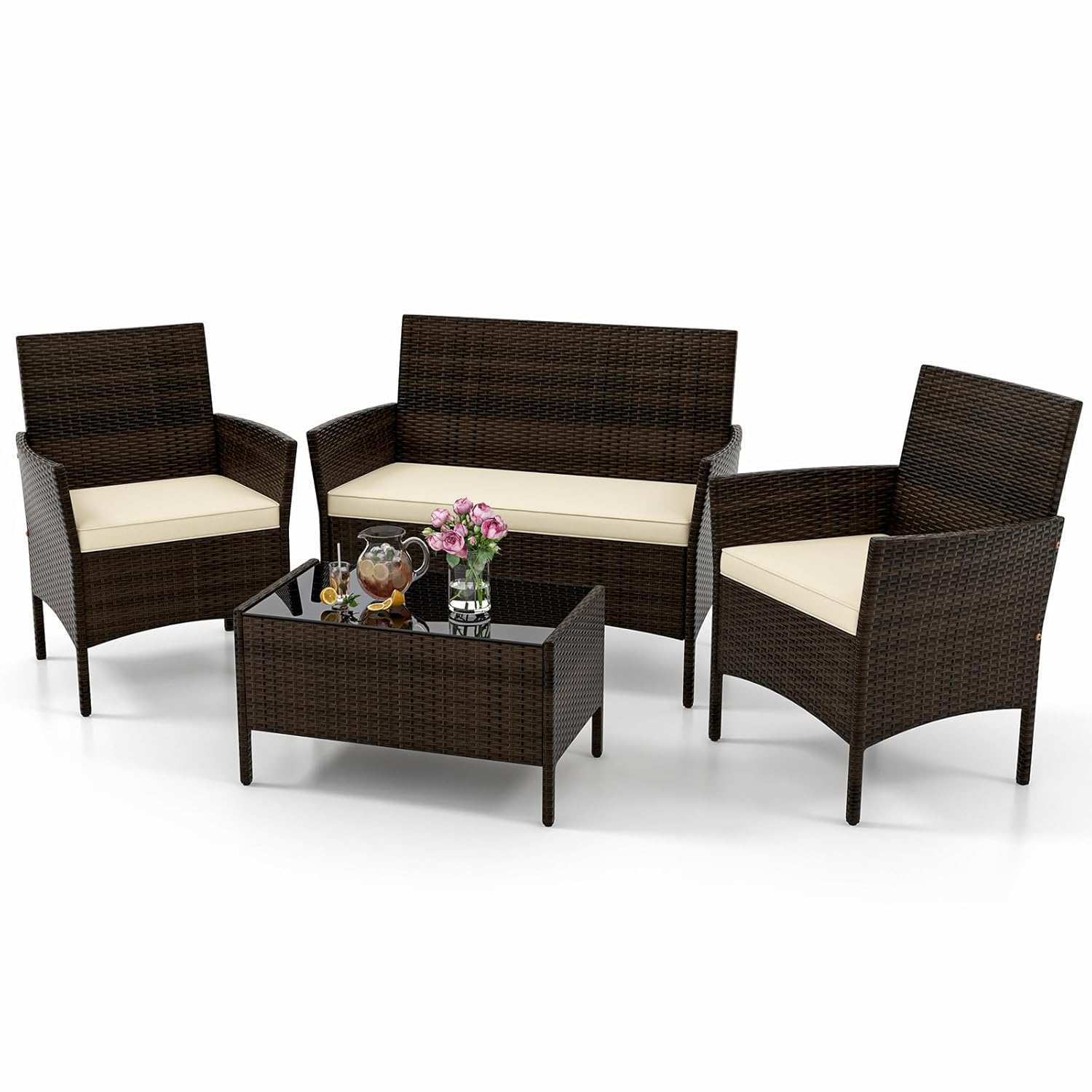 o*-4 Piece Patio Furniture Set - đánh giá và giá Outdoor Furniture Ofo