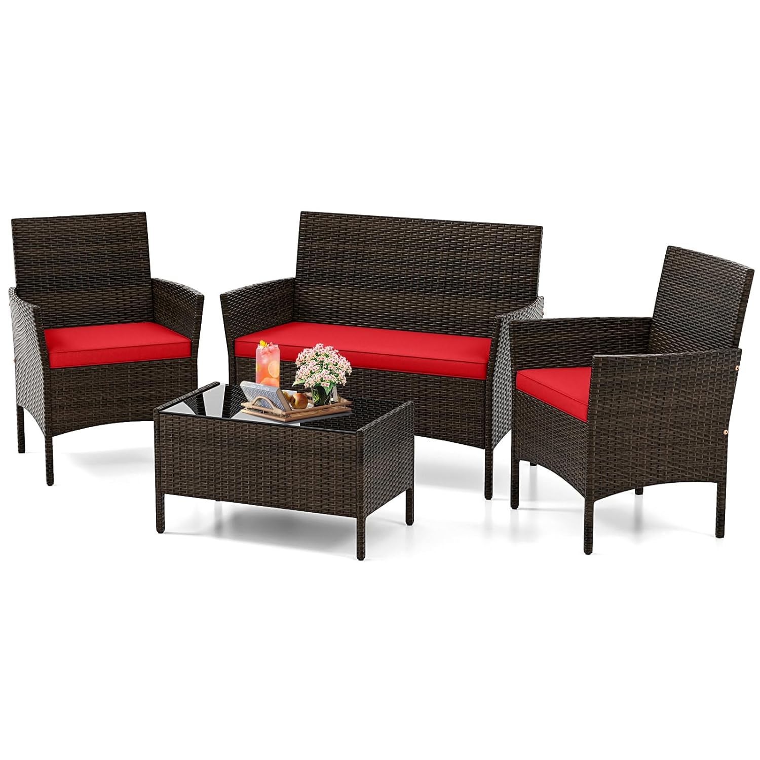 o*-4 Piece Patio Furniture Set - đánh giá và giá Outdoor Furniture Ofo