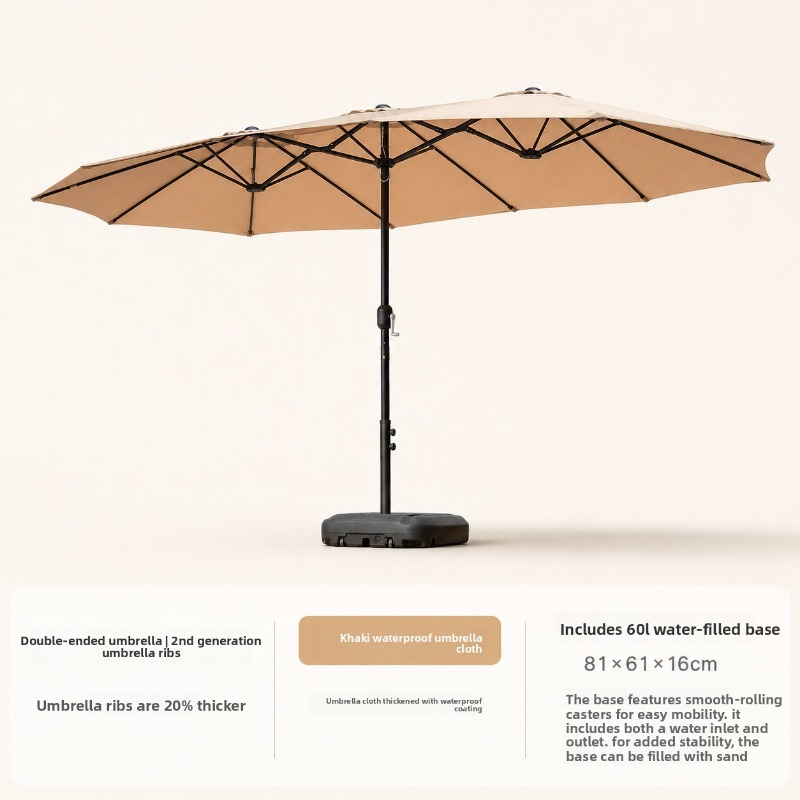 Outdoor Shade Umbrella Large C - đánh giá và giá Outdoor Furniture Sunbrella