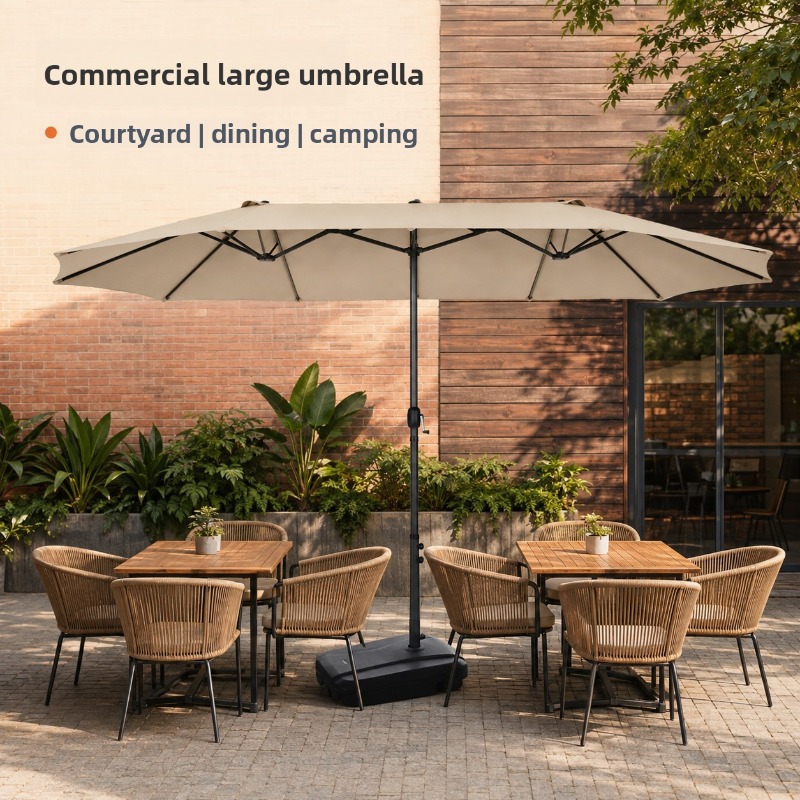 Outdoor Shade Umbrella Large C - đánh giá và giá Outdoor Furniture Sunbrella
