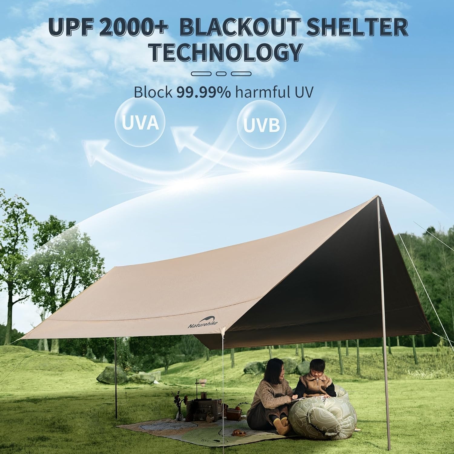 Naturehike Large Camping Water - đánh giá và giá Sun Sail Shade